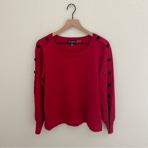 Karl Lagerfeld Paris red long sleeve sweater size large